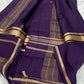 Soft semi Mysore crepe silk sarees with zari stripe broad border (Tani Malayali inspired)