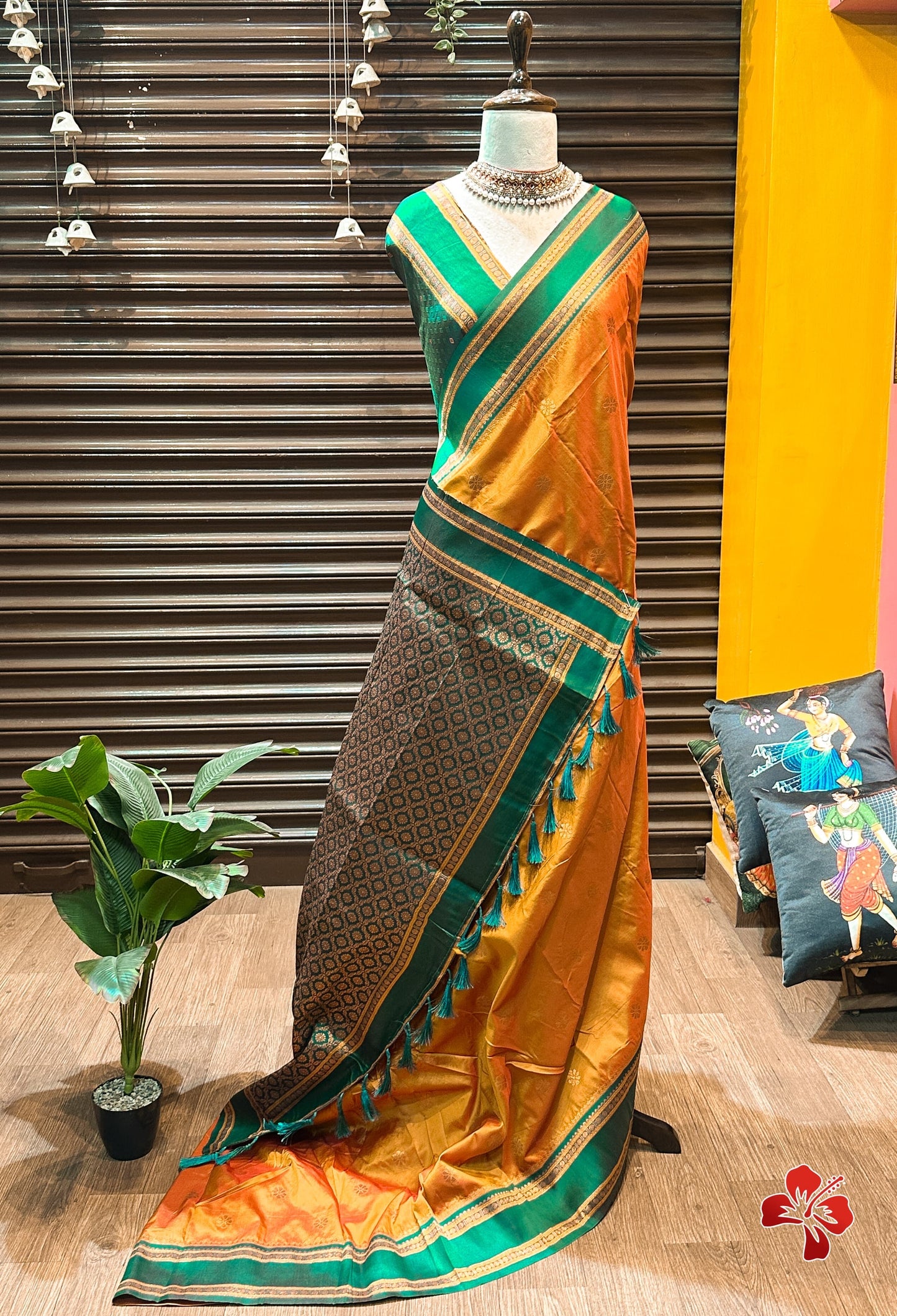 Premium kanchi semi silk saree