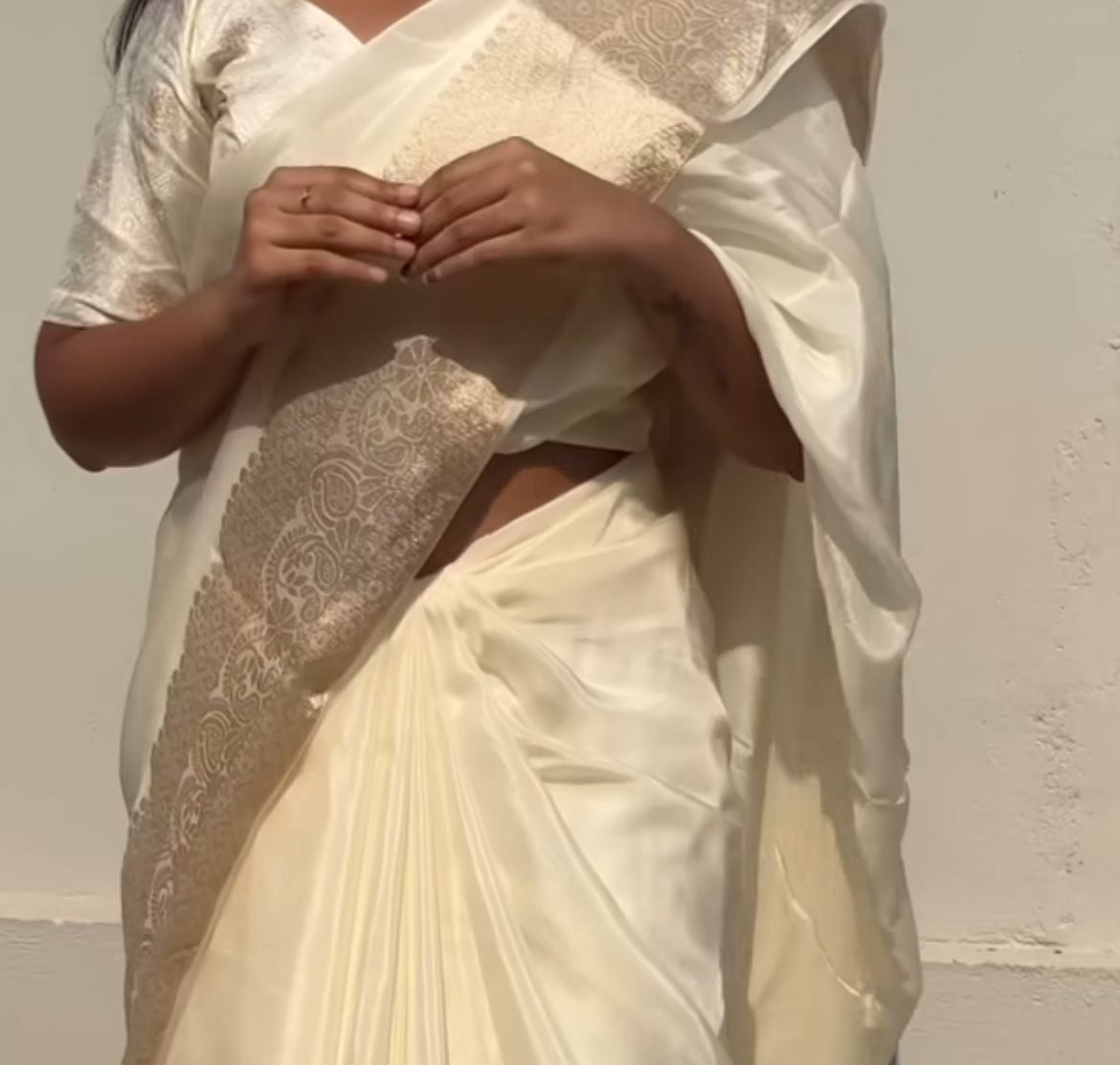 Soft viscous crepe silk saree