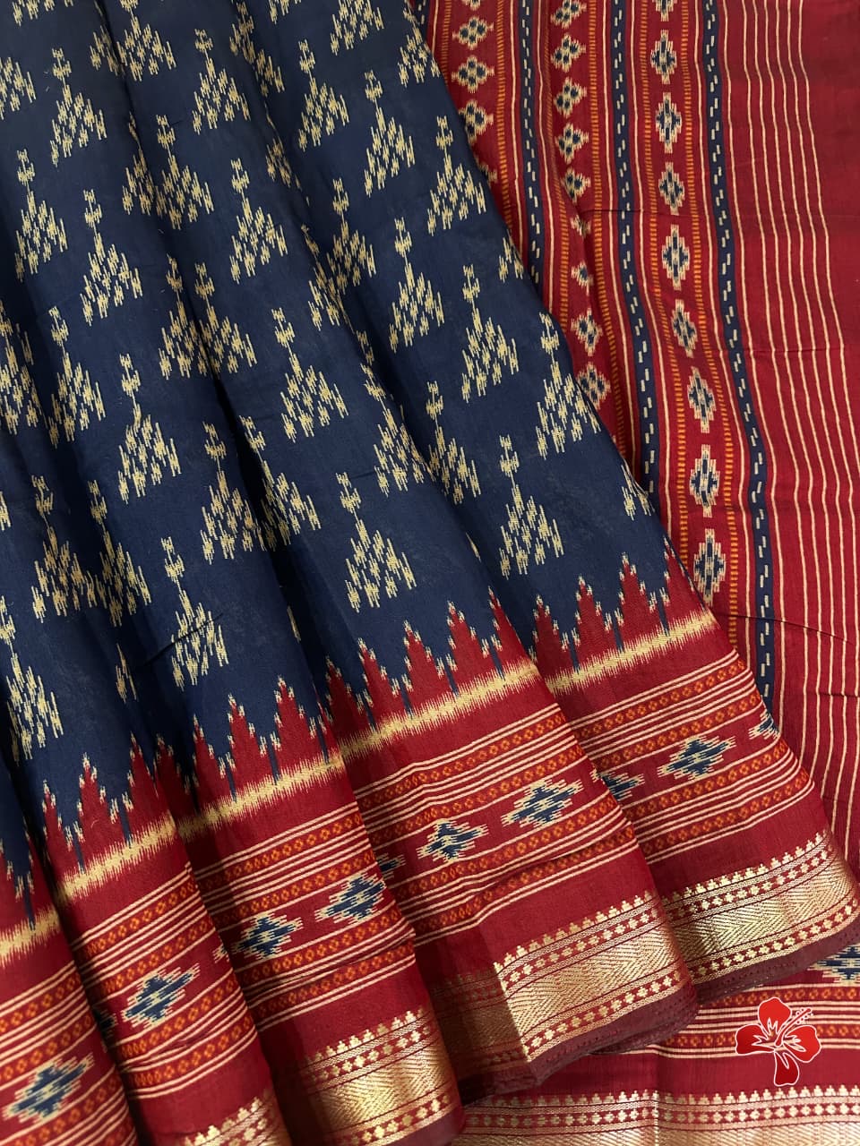 Soft ikkat printed mix cotton sarees