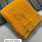 Soft Viscous crushed chinon silk checks saree
