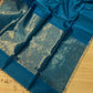 Pure Maheshwari silk cotton saree - small border zari stripes