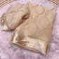Viscous georgette saree with satin border and sequins embroidery
