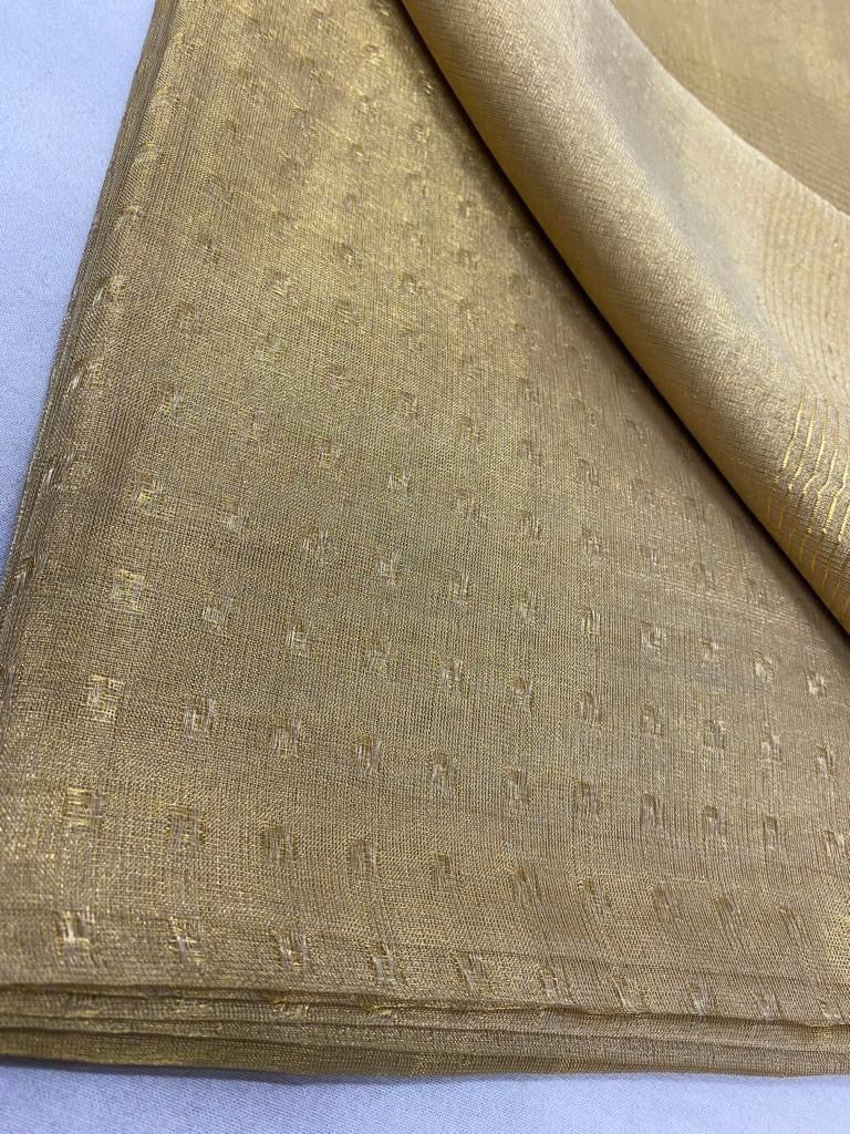 Pure Tissue tussar silk saree with uswa design