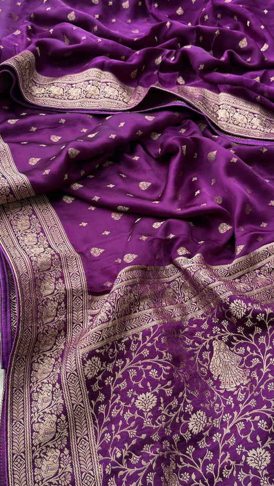 Pure Banarasi Satin silk