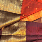 Beautiful premium rust orange semi silk saree