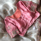 Premium organza with beautiful embroidery- White/Pink