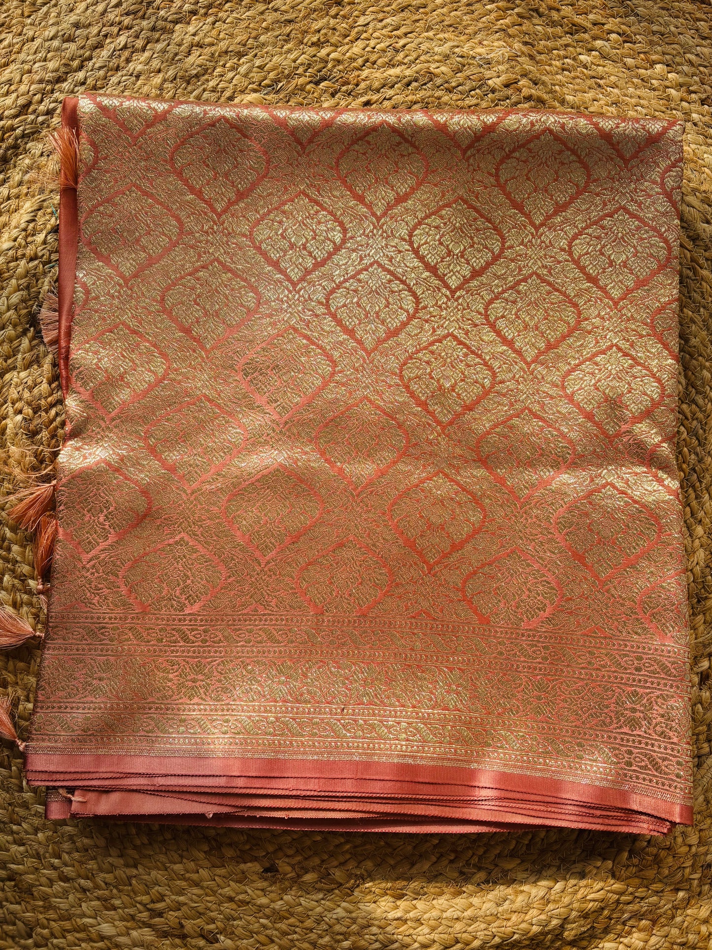 Banarasi katan brocade - peach