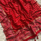 Banarasi semi Katan georgette saree with bandhini prints