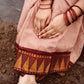 Pure sungudi cotton saree with mini checks and gopuram border