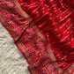 Banarasi semi Katan georgette saree with bandhini prints