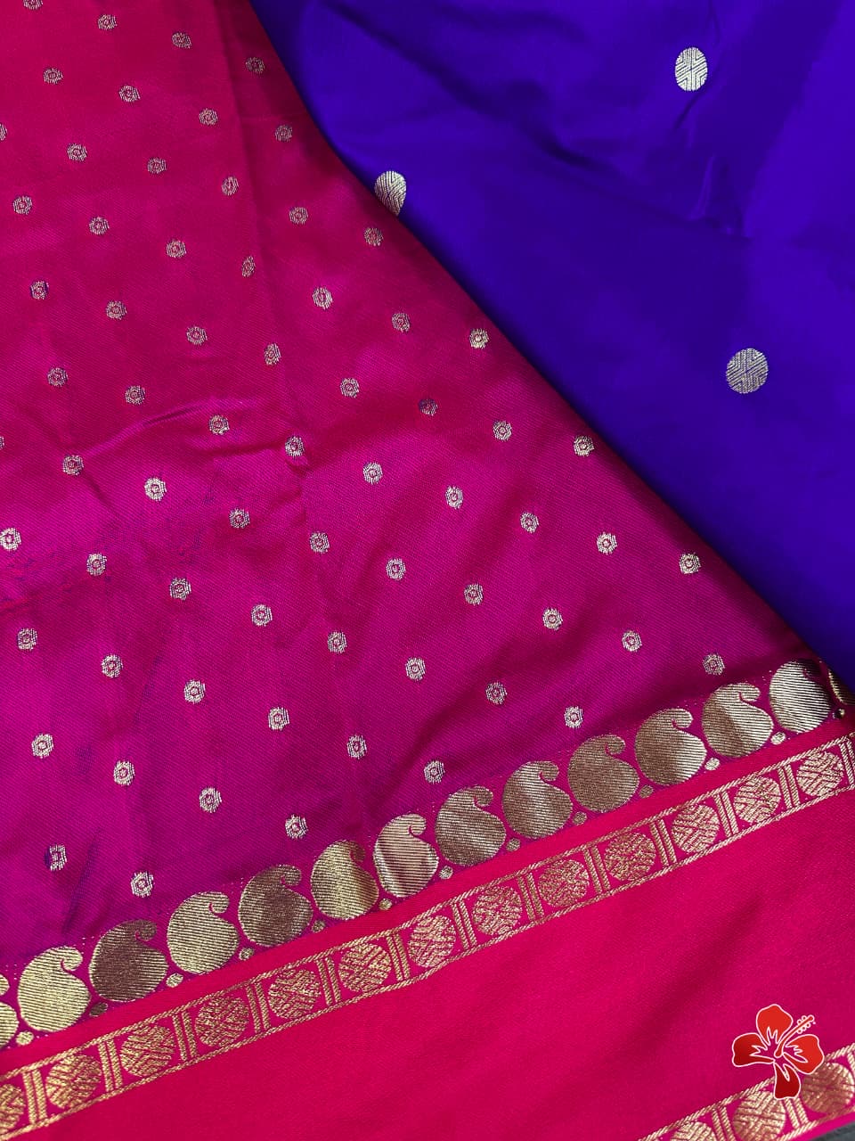 Gorgeous premium semi silk saree with mango woven contrast border