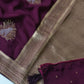 Soft viscous silk saree with jaguar motifs