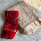 Viscous georgette saree with satin border and sequins embroidery