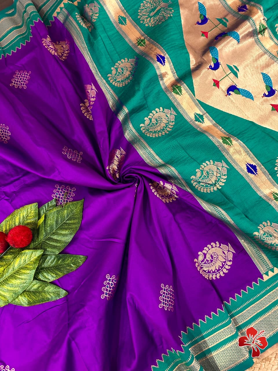 Soft semi silk saree - kolam