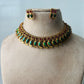 Beautiful mango palakka necklace- green