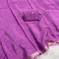 Soft Viscous crushed chinon silk checks saree