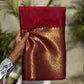 Gorgeous warm silk saree with broad border