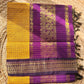 Premium silk cotton sarees with zari checks and contrast border