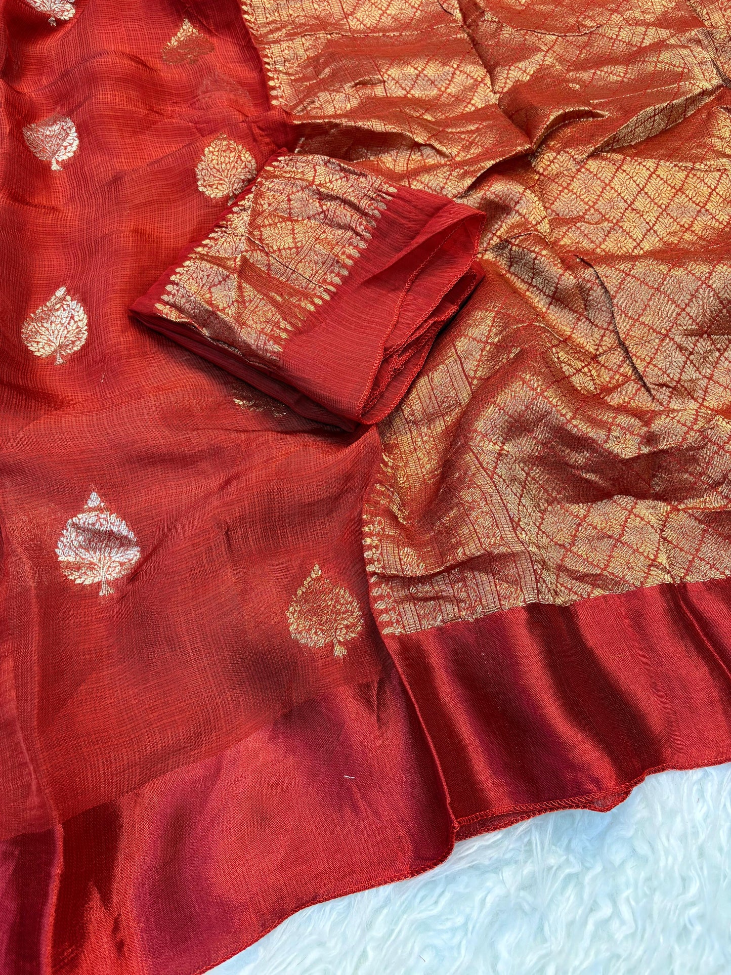 Premium viscous kota saree with satin border