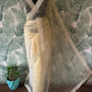 Pure tissue silk saree with pearl sequins handwork