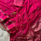 Pure georgette viscous saree with rich satin border and tiny flower buttas