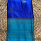 Soft and flowy crepe silk saree with Banarasi weavings