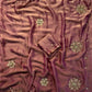Soft two tone tissue silk with sequins and gotta patti work