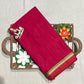 Anumol- Beautiful Soft Narayanpet saree - Rani pink