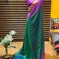 Beautiful semi silk saree with pochampally border