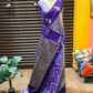 Premium semi soft silk saree with zig zag design weaves