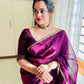 Pure Maheshwari Silk cotton with small border