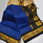 Premium silk cotton sarees with zari checks and contrast border