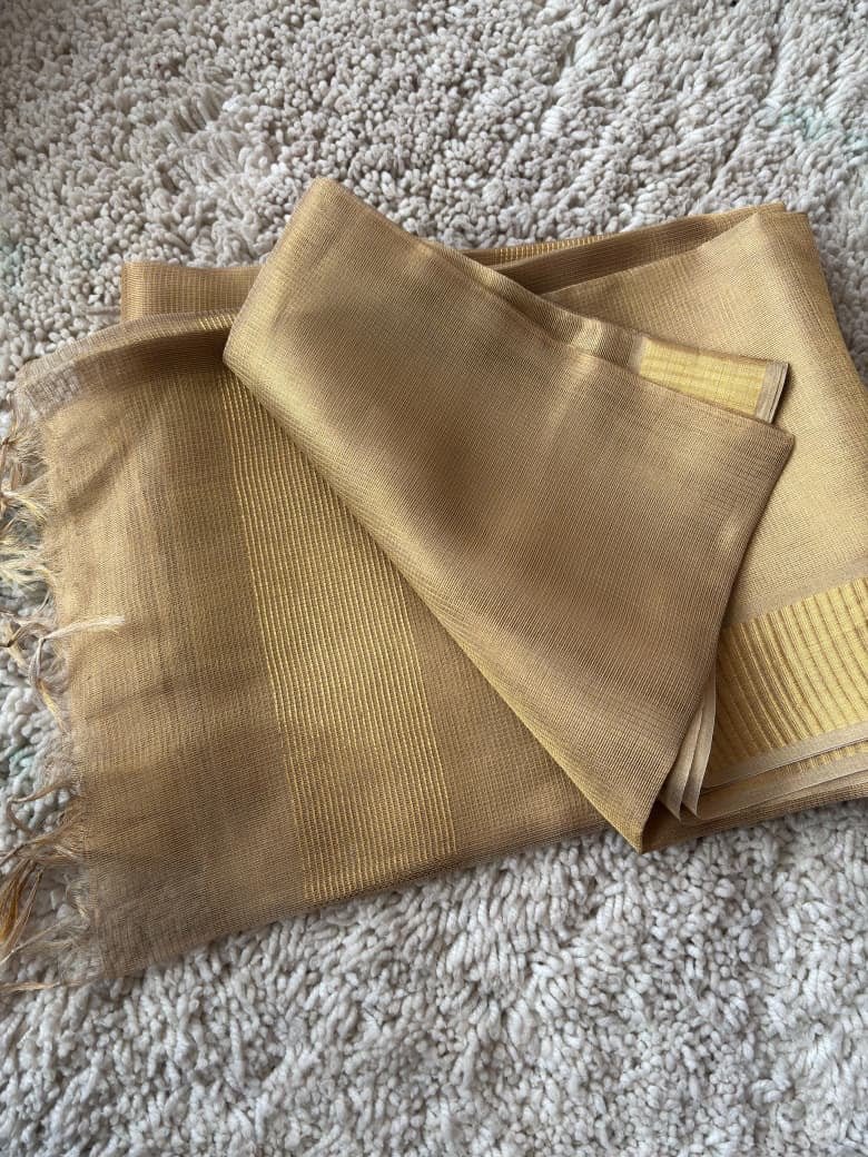 Pure tissue tussar silk saree