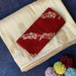 Premium Pure viscous dola silk saree with contrast blouse