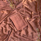 Soft crush rangoli saree with beautiful handwork on border and pallu