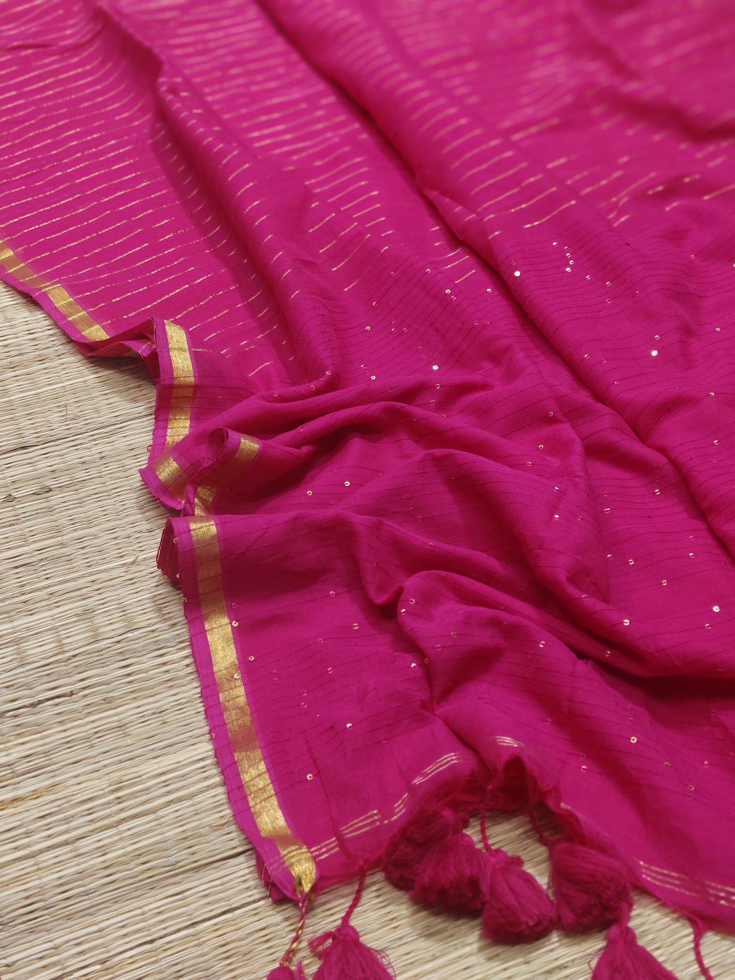 Pure cotton saree with zari stripes