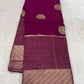 Pure chinon silk saree with daman work!