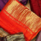 Beautiful Plain Modal silk saree with tissue pallu (Prebooking)