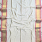 Pure authentic mul cotton saree with pink border