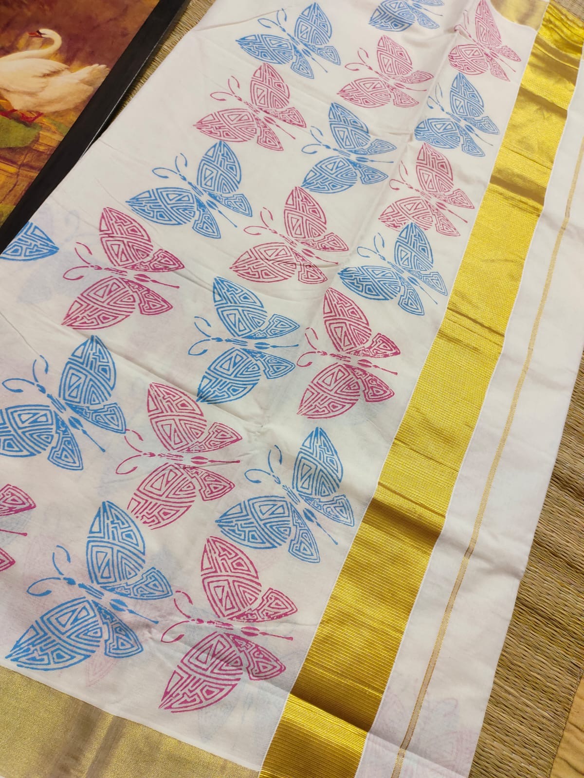 Premium Cotton printed saree