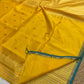 Pure Maheshwari handloom butti checks saree - Yellow
(Pre-booking 30 days)