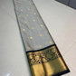 Beautiful semi katan Banarasi silk saree with contrast border