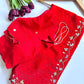 Dual tone shimmer chiffon saree