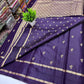 Beautiful semi gajji silk saree with beautiful floral butta weavings