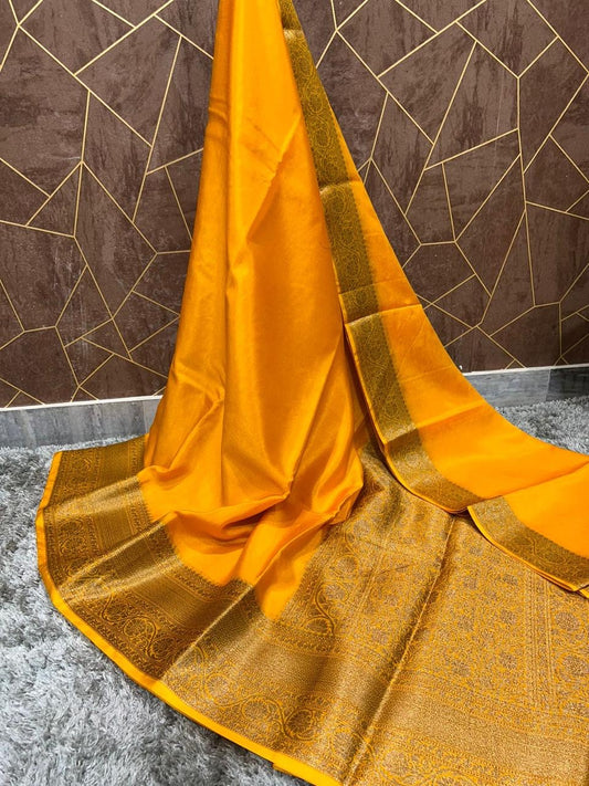 Soft Banarasi warm silk saree