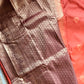 Premium semi Kanchipuram silk saree - Rust orange / coffee brown