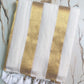 Pure authentic mul cotton saree with zari stripes all over