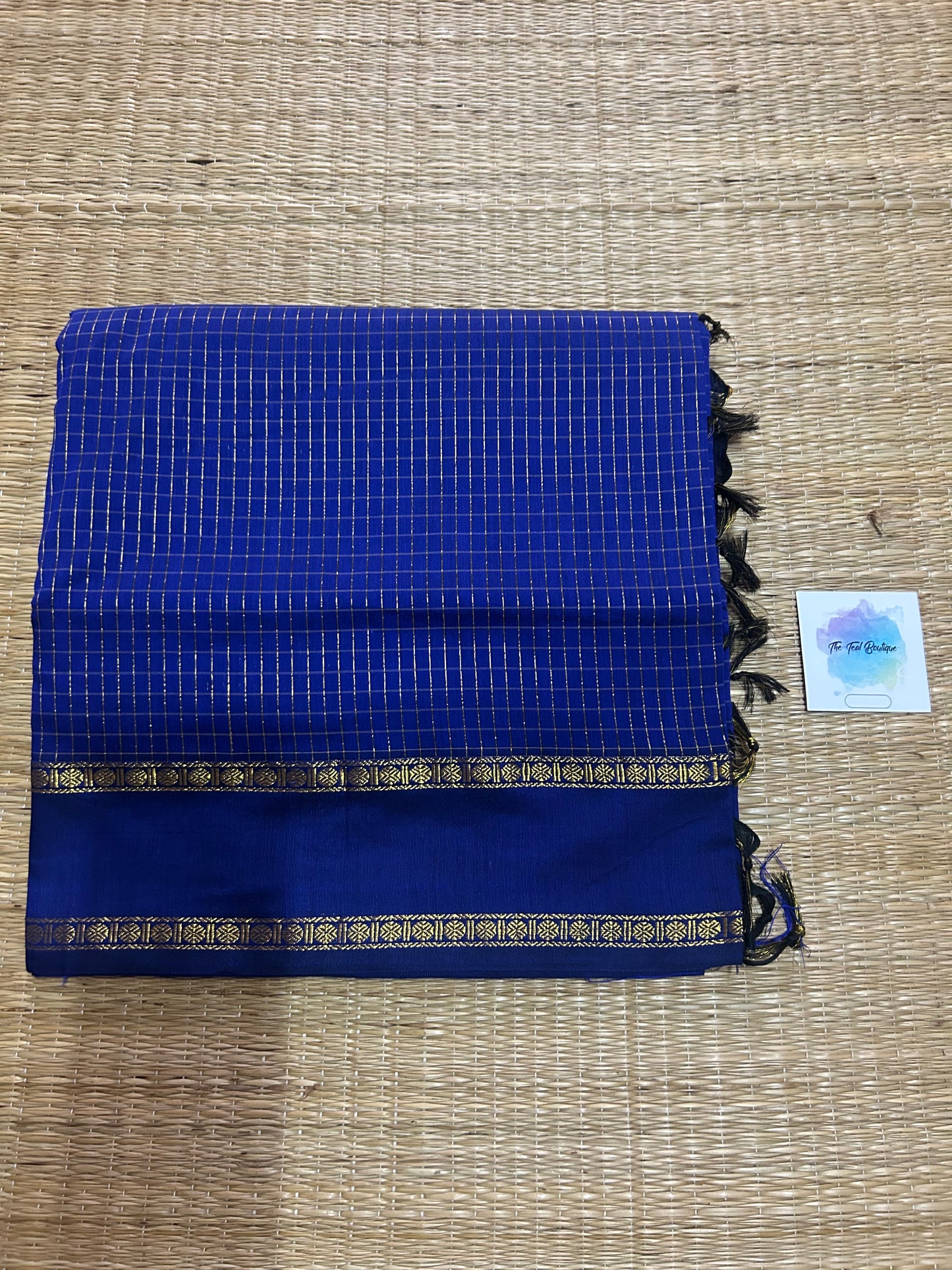 Arani silk cotton saree with checks