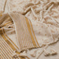 (Prebooking) Pure authentic mul cotton saree with zari stripes border and small polka body- without blouse